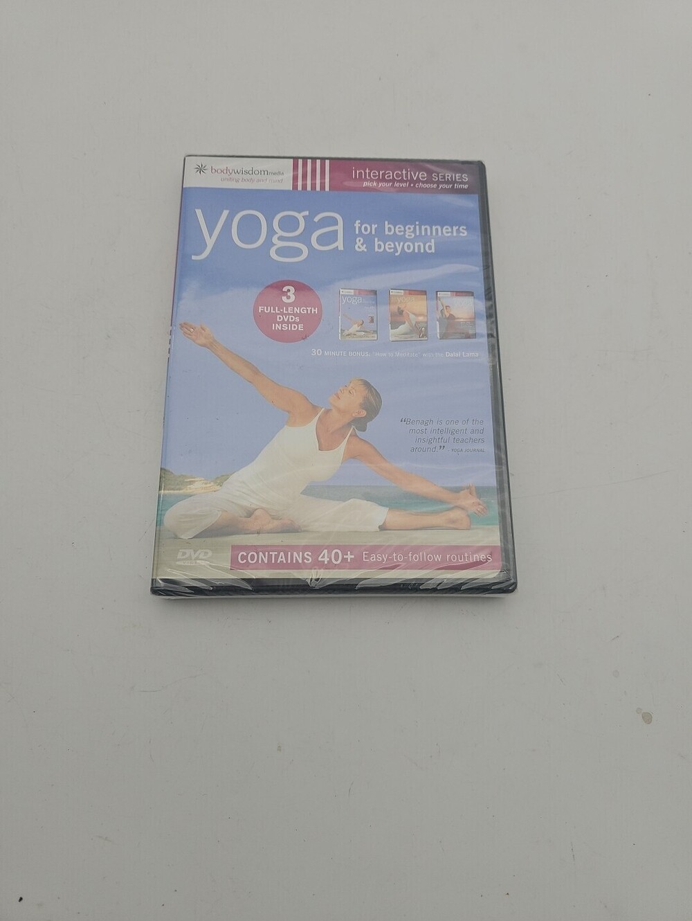 Yoga For Beginners & Beyond 3-Disc Set DVD VIDEO MOVIE Stress AM PM NEW SEALED